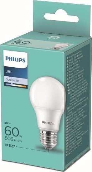 LED glödlampa Philips A60 E27/8W/230V 4000K
