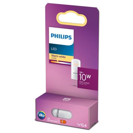 LED Glödlampa  Philips G4/1W/12V 2700K