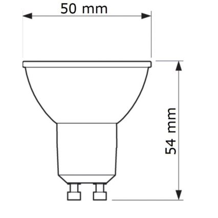LED glödlampa Philips GU10/6,7W/230V 6500K
