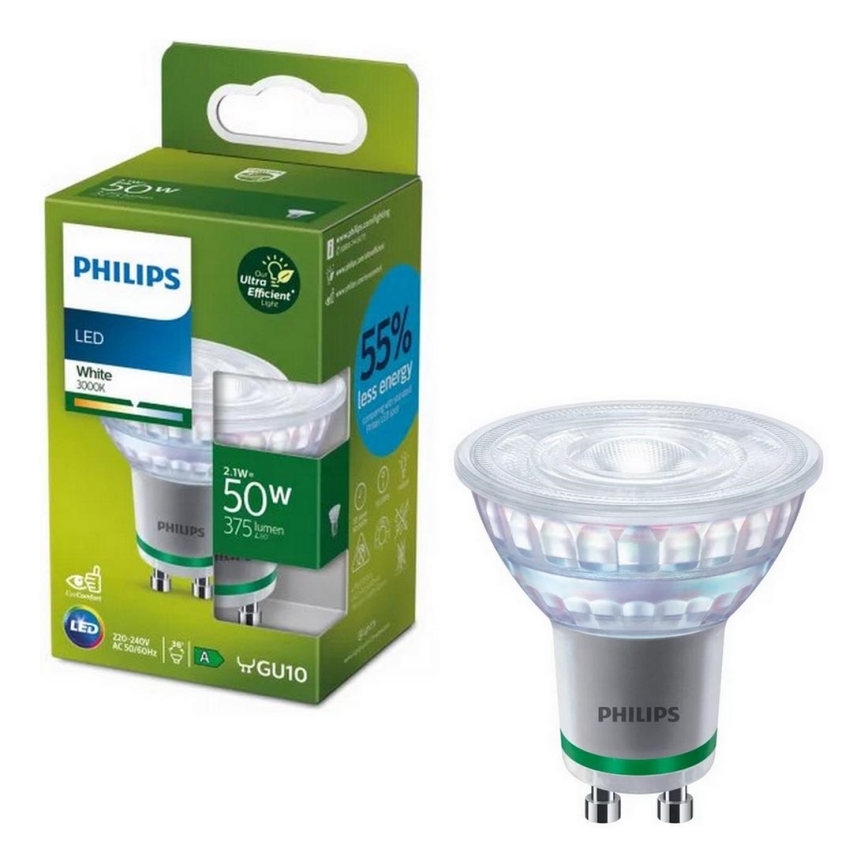 LED glödlampa Philips PAR16 GU10/2,1W/230V 3000K