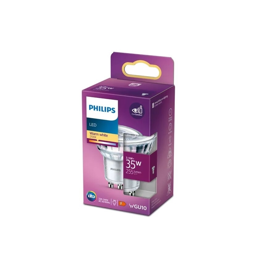 LED glödlampa Philips PAR16 GU10/3,5W/230V 2700K