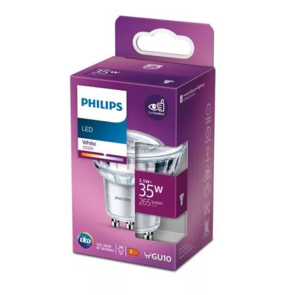 LED glödlampa Philips PAR16 GU10/3,5W/230V 3000K