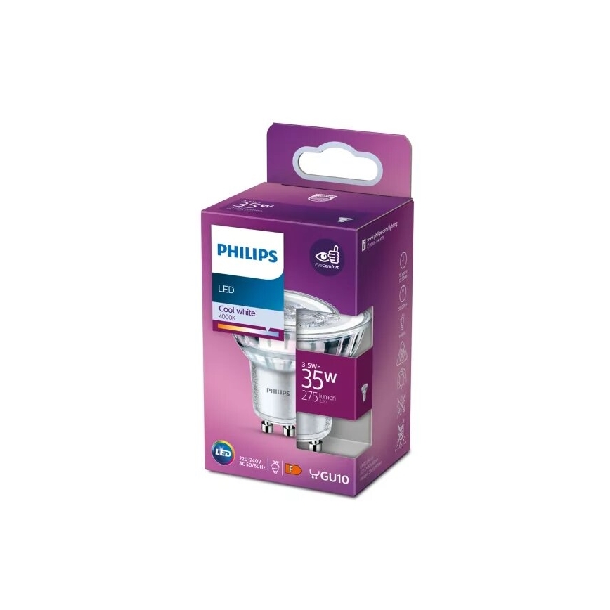 LED glödlampa Philips PAR16 GU10/3,5W/230V 4000K