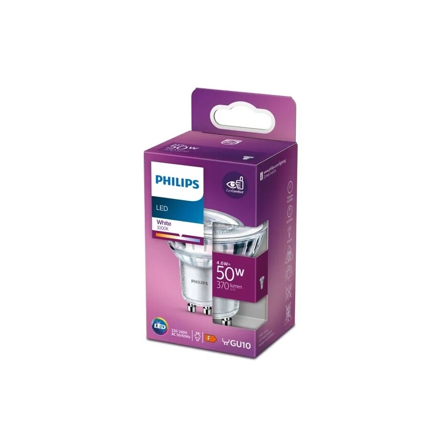 LED glödlampa Philips PAR16 GU10/4,6W/230V 3000K