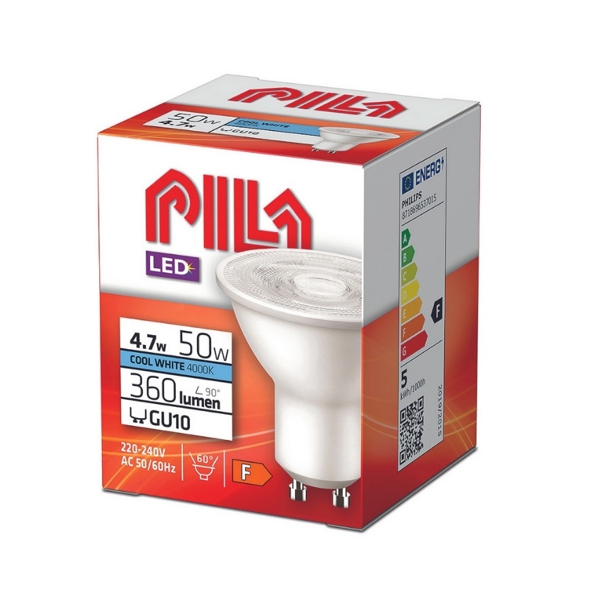 LED glödlampa Philips Pila PAR16 GU10/4,7W/230V 4000K