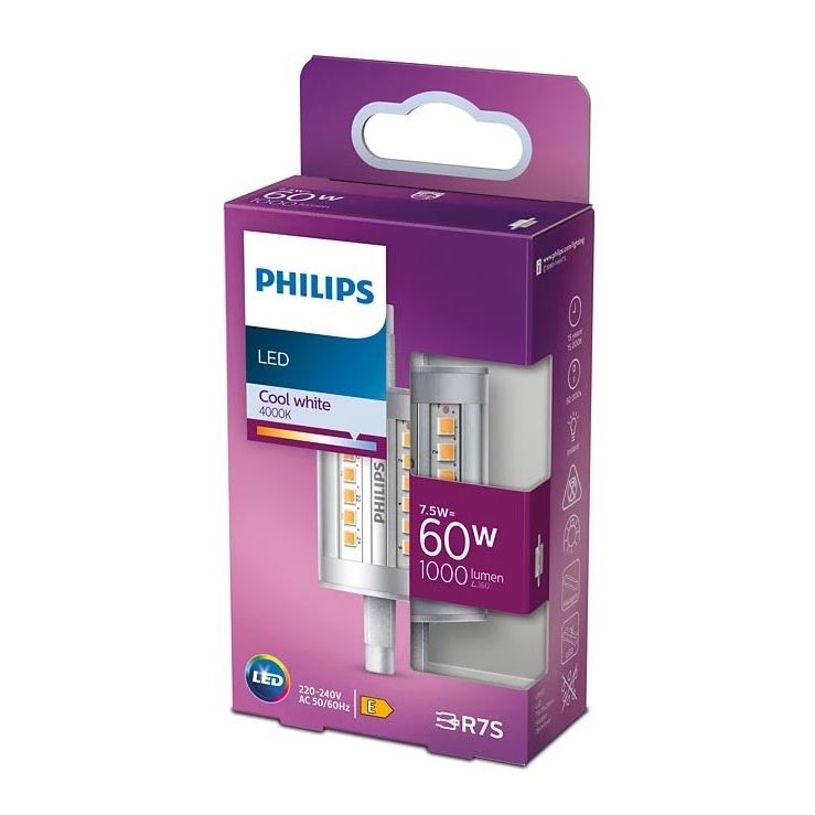 LED glödlampa Philips R7s/7,5W/230V 4000K 78 mm