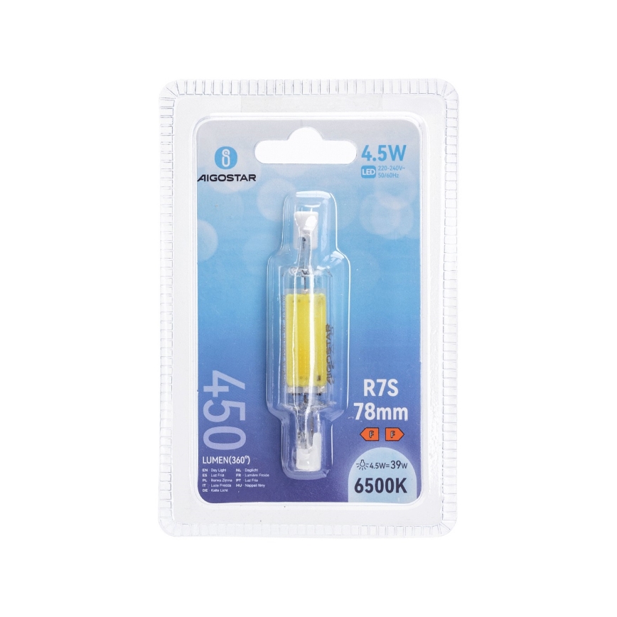 LED glödlampa R7s/4,5W/230V 6500K 78 mm - Aigostar