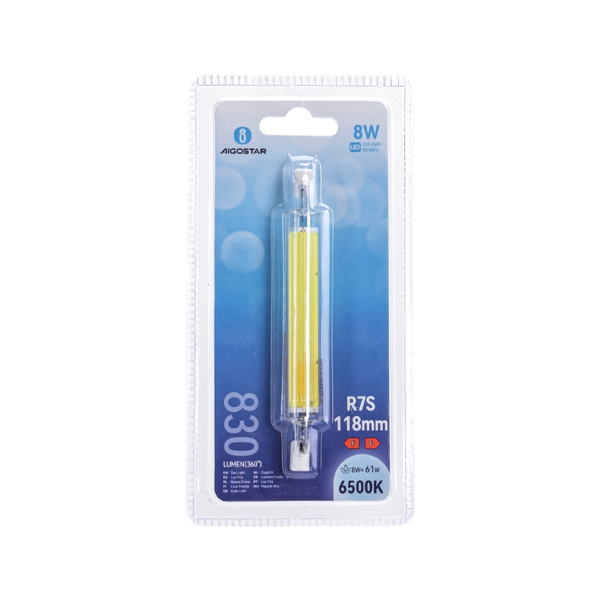 LED glödlampa R7s/8W/230V 6500K - Aigostar