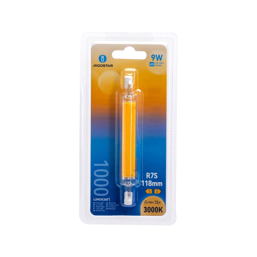 LED glödlampa R7s/9W/230V 3000K - Aigostar