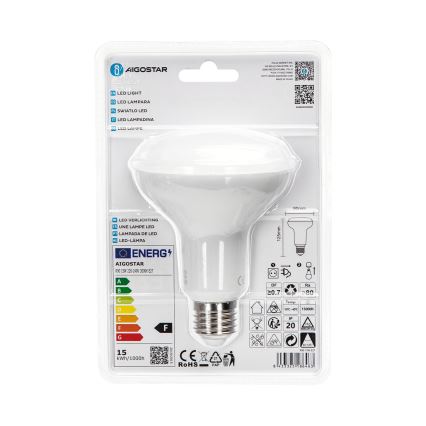LED glödlampa R90 E27/15W/230V 3000K - Aigostar