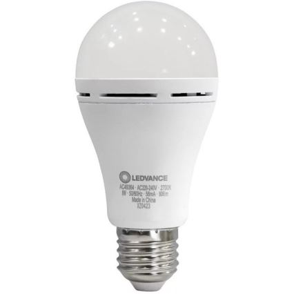 LED glödlampa RECHARGEABLE A60 E27/8W/230V 2700K - Ledvance