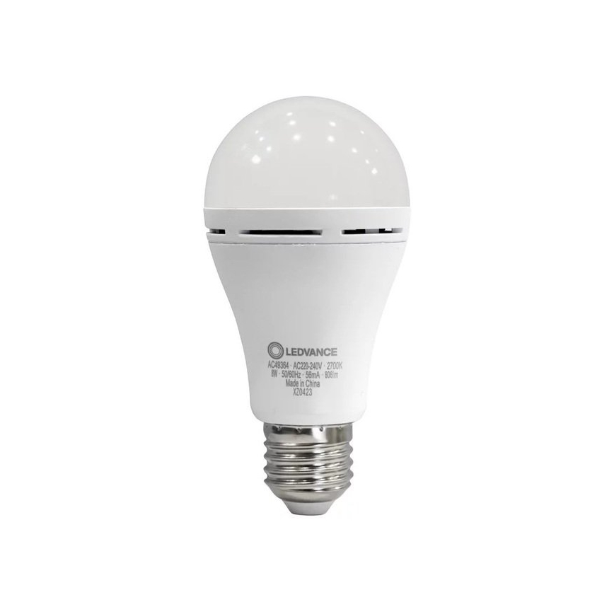 LED glödlampa RECHARGEABLE A60 E27/8W/230V 2700K - Ledvance