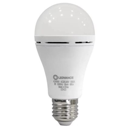 LED glödlampa RECHARGEABLE A60 E27/8W/230V 6500K - Ledvance