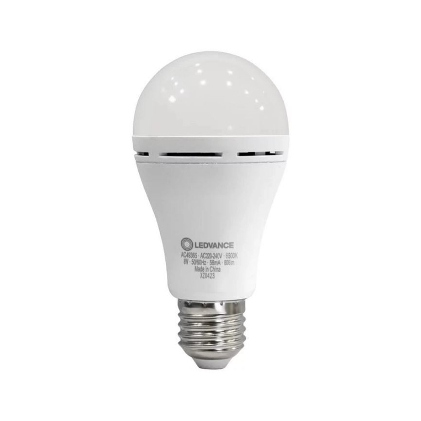 LED glödlampa RECHARGEABLE A60 E27/8W/230V 6500K - Ledvance