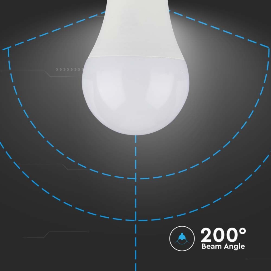 LED glödlampa SAMSUNG CHIP A60 E27/8,5W/230V 3000K
