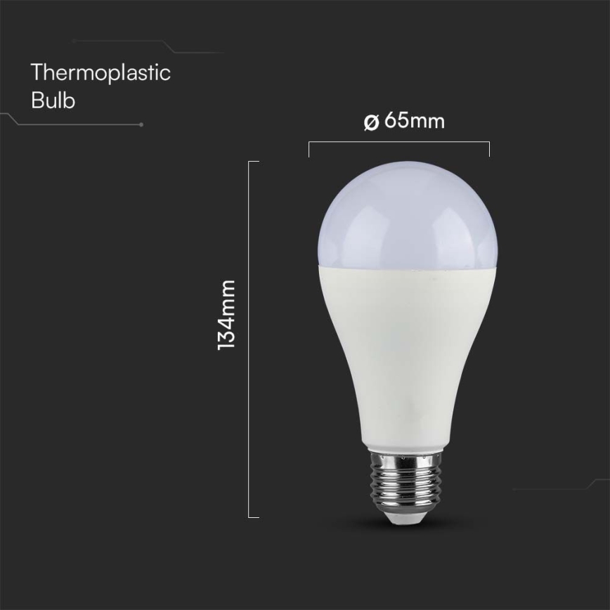 LED glödlampa SAMSUNG CHIP A65 E27/8,5W/230V 3000K