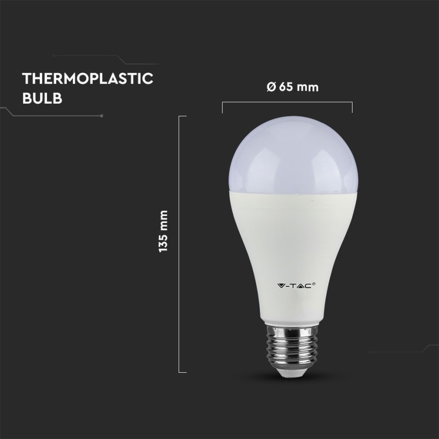 LED glödlampa SAMSUNG CHIP A65 E27/8,5W/230V 3000K