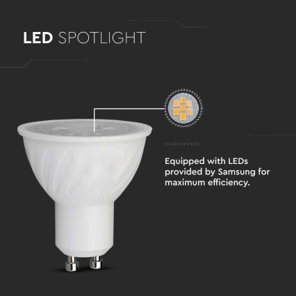 LED glödlampa SAMSUNG CHIP GU10/6W/230V 3000K