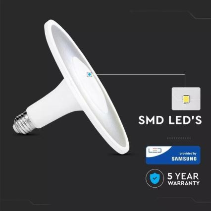 LED glödlampa  SAMSUNG CHIP UFO E27/18W/230V 120° 6400K