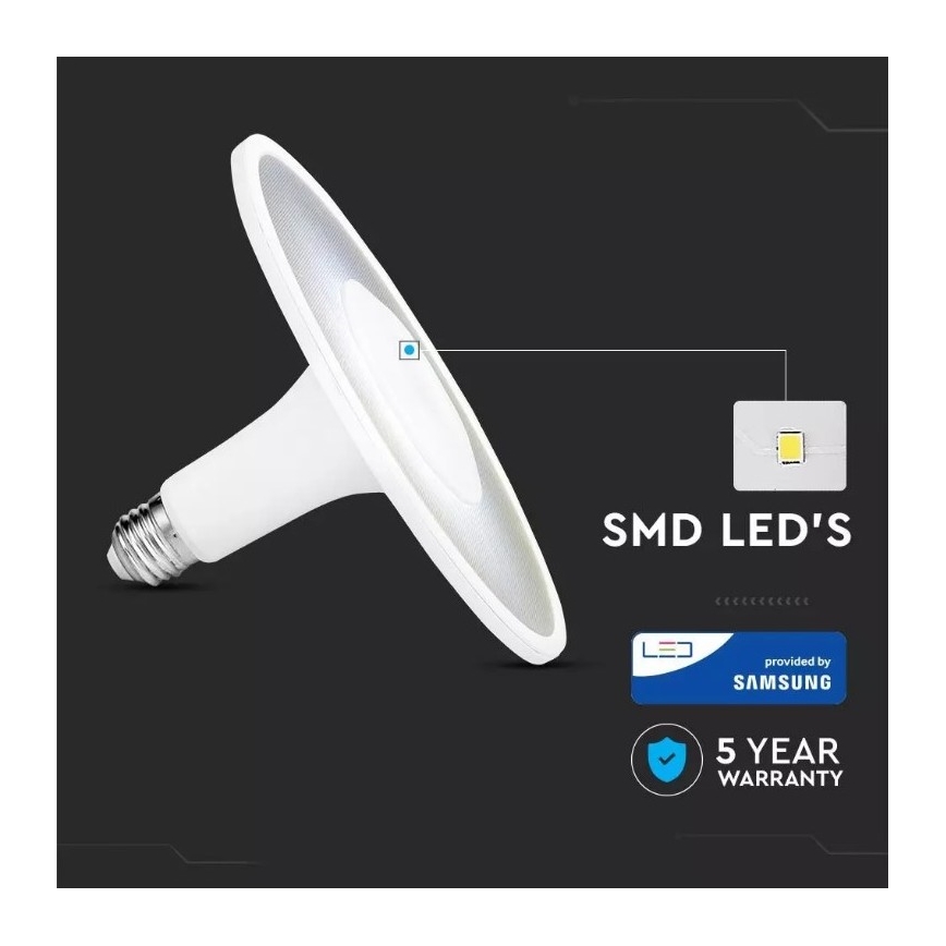 LED glödlampa  SAMSUNG CHIP UFO E27/18W/230V 120° 6400K