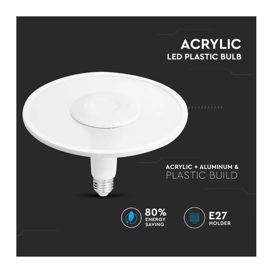 LED glödlampa  SAMSUNG CHIP UFO E27/18W/230V 120° 6400K