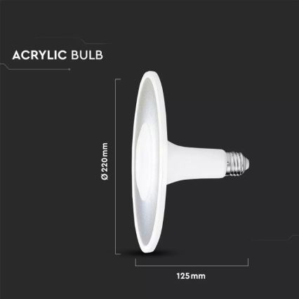 LED glödlampa  SAMSUNG CHIP UFO E27/18W/230V 120° 6400K