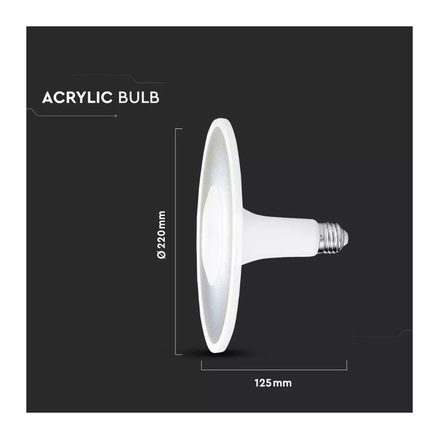 LED glödlampa  SAMSUNG CHIP UFO E27/18W/230V 120° 6400K