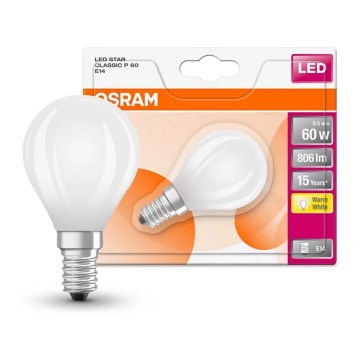 LED glödlampa STAR E14/6,5W/230V 2700K - Osram