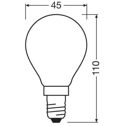 LED glödlampa STAR E14/6,5W/230V 2700K - Osram