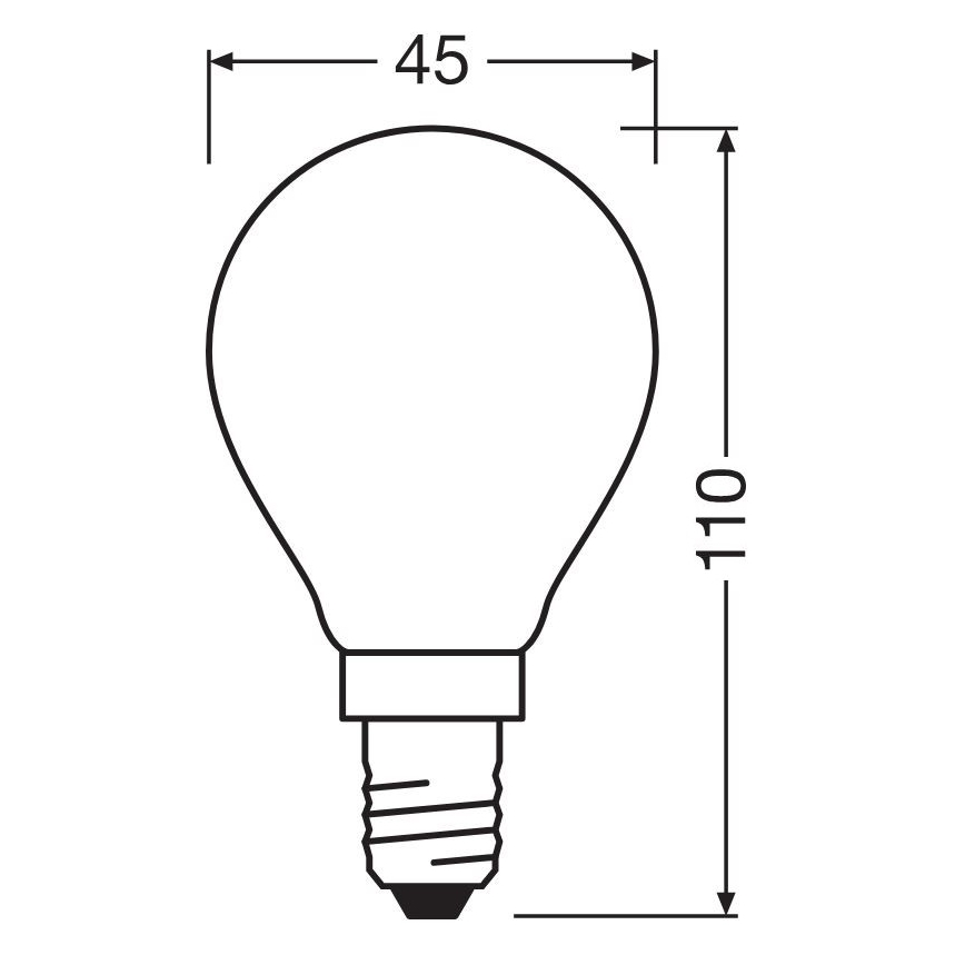 LED glödlampa STAR E14/6,5W/230V 2700K - Osram