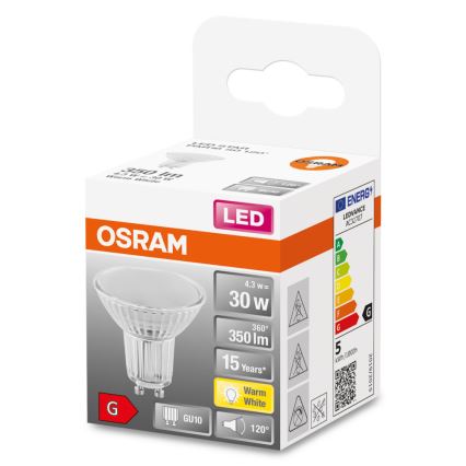 LED glödlampa STAR PAR16 GU10/4,3W/230V 2700K 120° - Osram