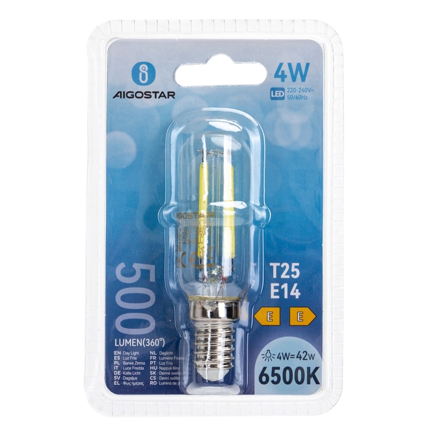 LED glödlampa T25 E14/4W/230V 6500K - Aigostar