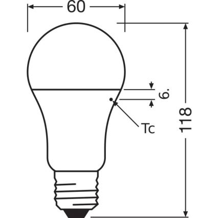 LED glödlampa VALUE A100 E27/13W/230V 4000K - Osram