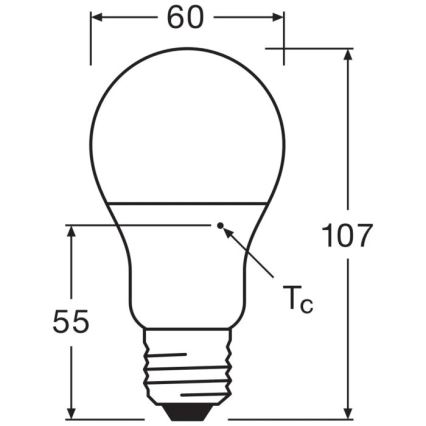 LED glödlampa VALUE A60 E27/8W/230V 4000K - Osram