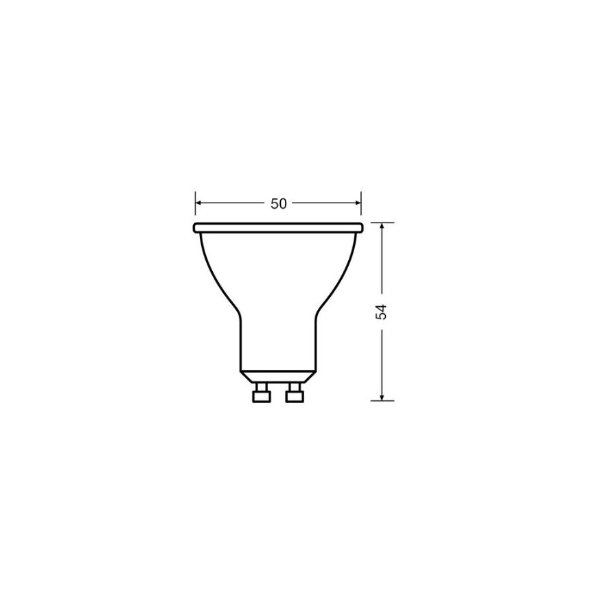 LED glödlampa VALUE PAR16 GU10/4,5W/230V 4000K 36° vit - Osram