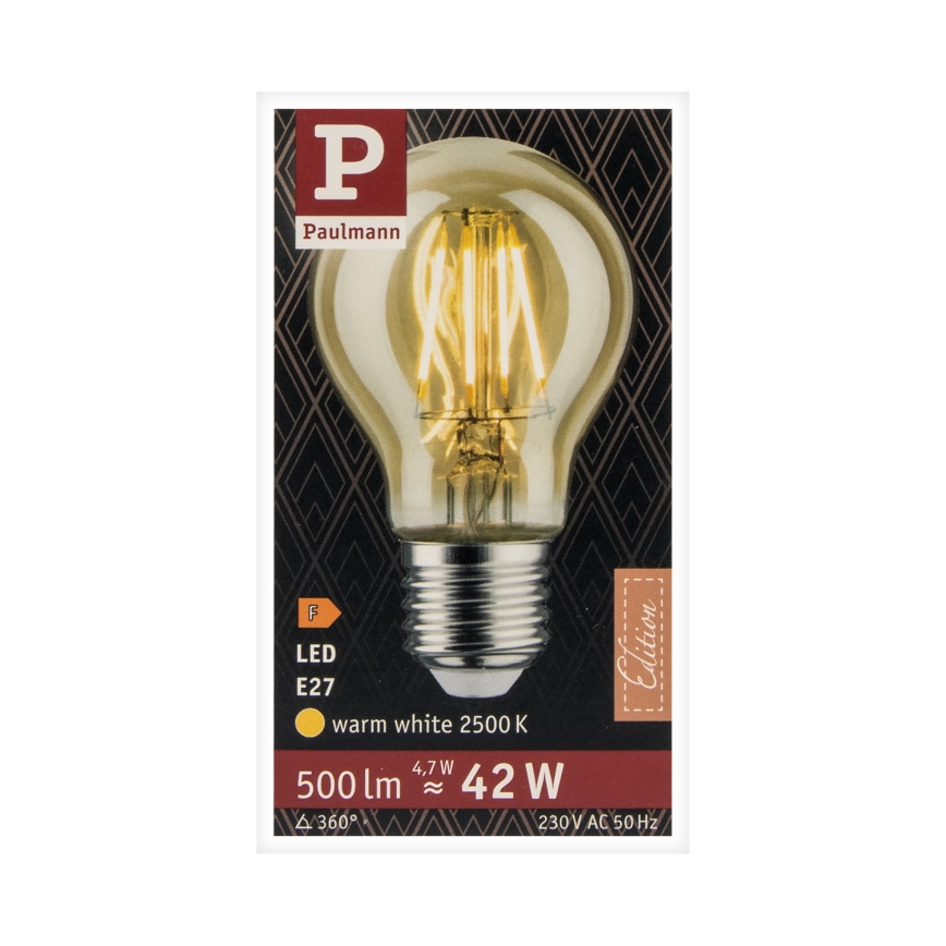 LED glödlampa VINTAGE E27/4,7W 2500K - Paulmann 28714