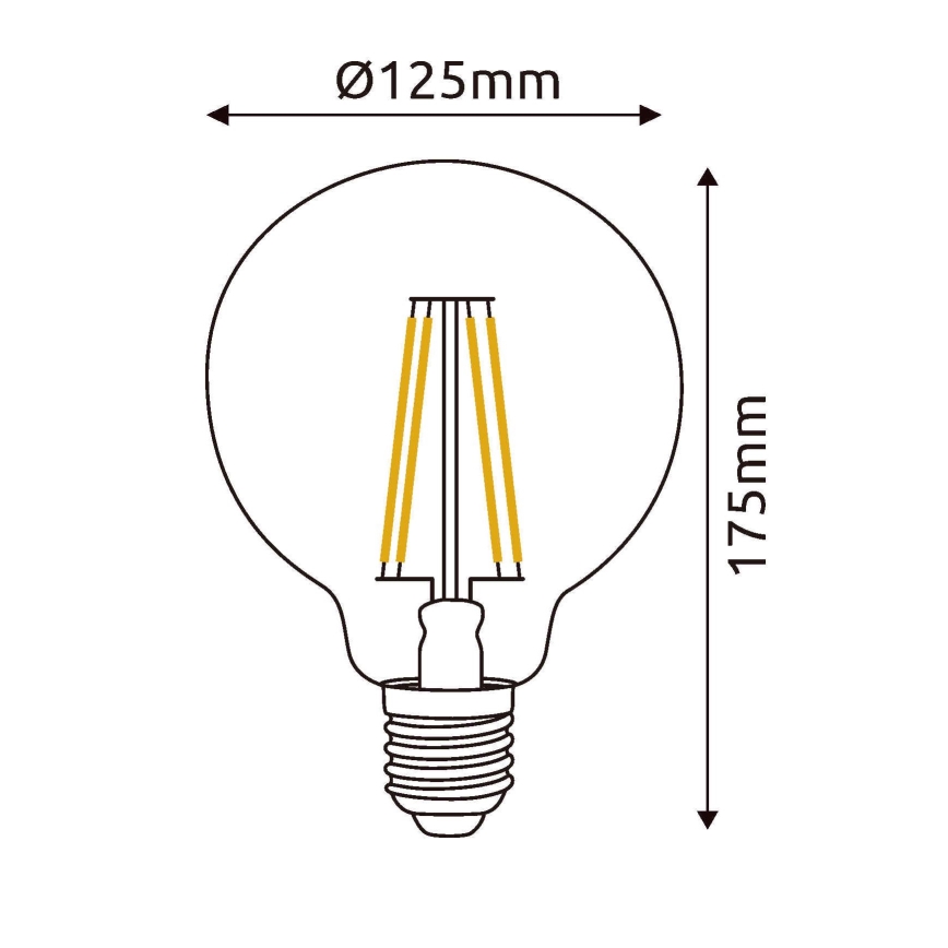 LED glödlampa E27/7W/230V 4000K - Globo