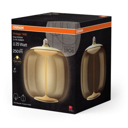 LED glödlampa VINTAGE FILAMENT E27/3,4W/230V 2700K - Osram