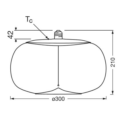 LED glödlampa VINTAGE FILAMENT E27/4W/230V 1800K rökt - Osram