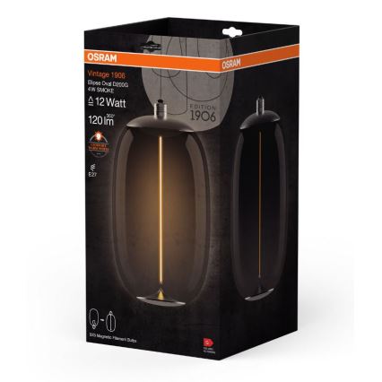 LED glödlampa VINTAGE FILAMENT E27/4W/230V 2700K rökt - Osram