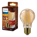 LED glödlampa VINTAGE Philips A60 E27/3,1W/230V 1800K