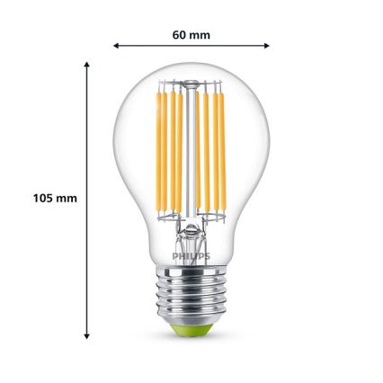 LED Glödlampa VINTAGE Philips A60 E27/4W/230V 3000K
