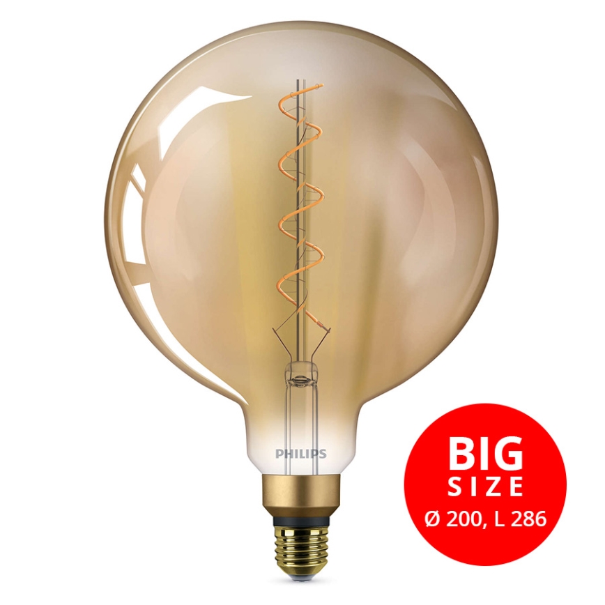LED glödlampa VINTAGE Philips E27/4,5W/230V 1800K