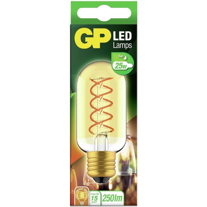 LED glödlampa VINTAGE T45 E27/4,5W/230V 2000K - GP