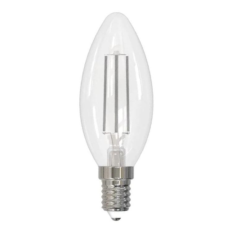 LED glödlampa WHITE FILAMENT C35 E14/4,5W/230V 4000K