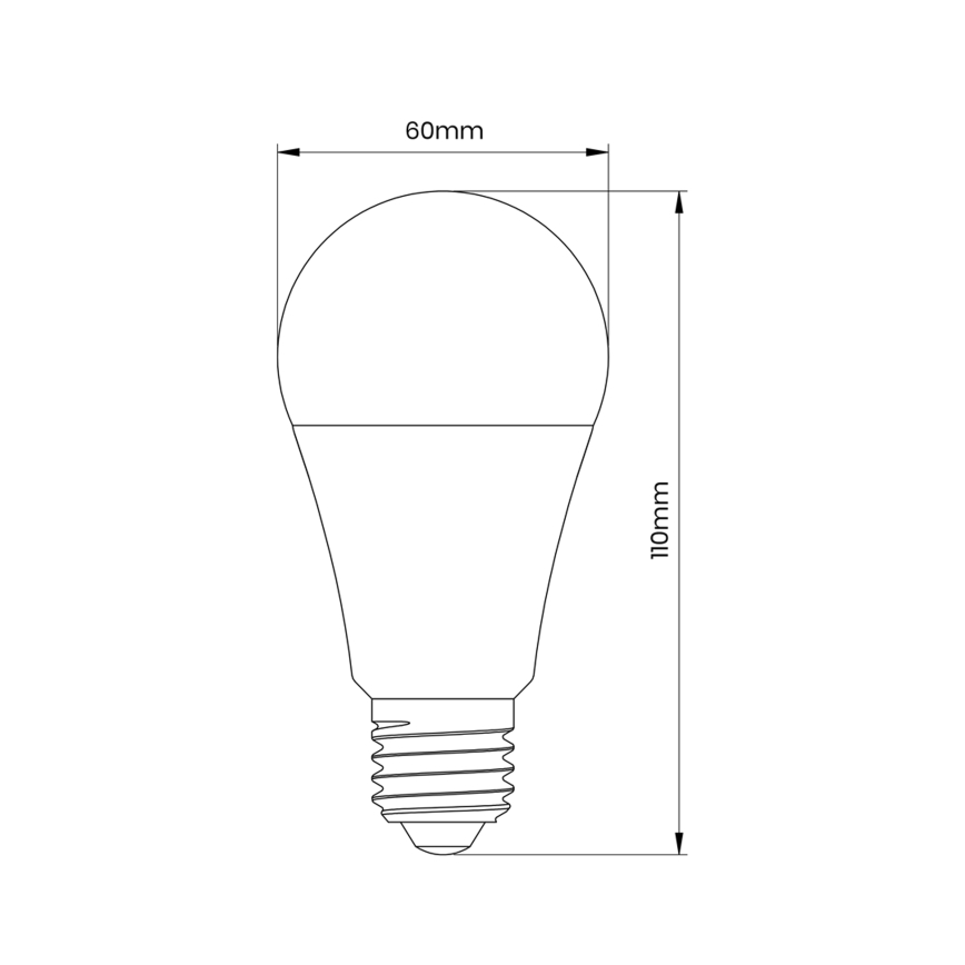 LED glödlampa with motion and dusk sensor A60 E27/6W/230V 3000K