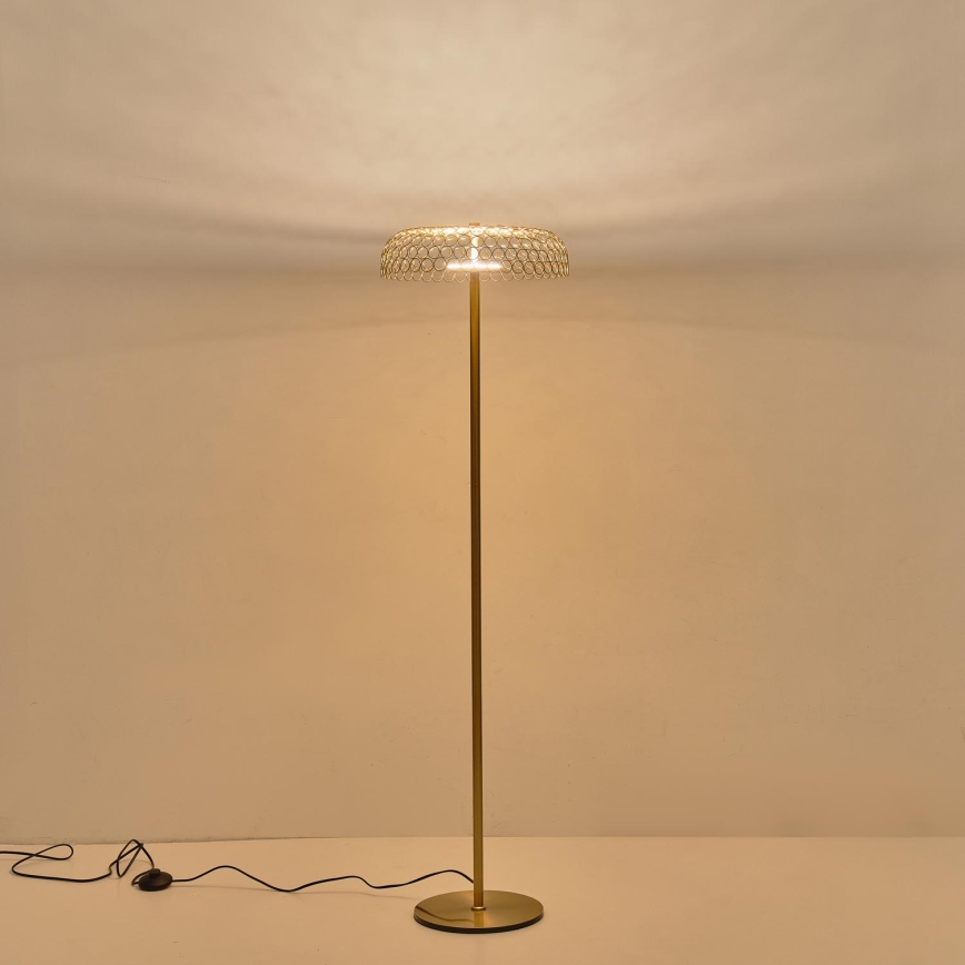 LED golvlampa LED/10W/230V 3000K guld