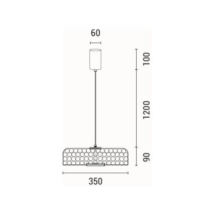 LED golvlampa LED/10W/230V 3000K guld