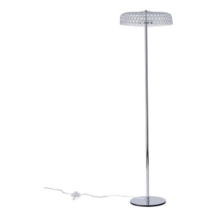 LED golvlampa LED/10W/230V 3000K skinande krom