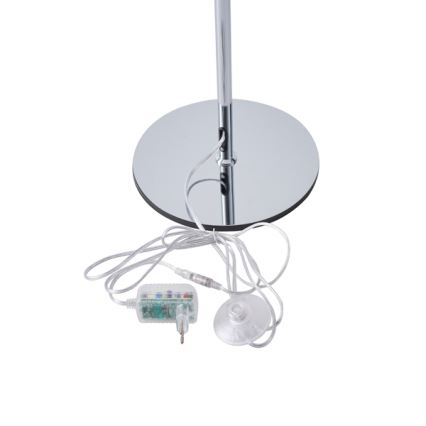 LED golvlampa LED/10W/230V 3000K skinande krom